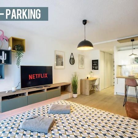 Studio Terrasse & Parking Gratuit En Residence Nîmes Esterno foto